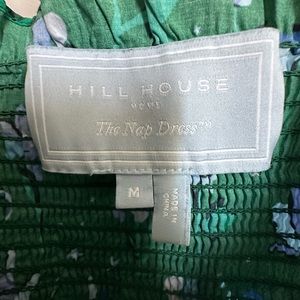 Hill House Ellie Nap Dress, size M, green space floral